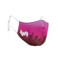 Mask - 3D (No Piping) 2 Ply Full Color Polyester Adjustable Ear Plus Size